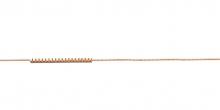 Αλυσίδα λαιμού απο ρόζ χρυσό Κ14 σε μήκος 40cm