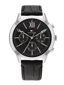 Ανδρικό ρολόι Tommy Hilfiger 1710527 Morsn με μαύρο λουρί