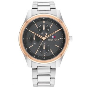 Ανδρικό ρολόι Tommy Hilfiger 1710541 Tyler με ασημί μπρασελέ