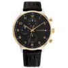 Ανδρικό ρολόι Tommy Hilfiger 1791986 με μαύρο λουρί Leonard