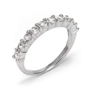 GK029245(1) Ασημένιο σειρέ δαχτυλίδι 925 με ζιργκόν