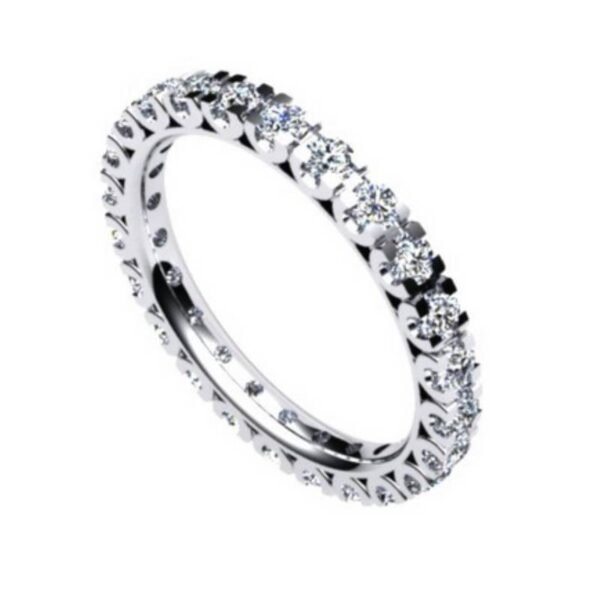 Ασημένιο ολόβερο δαχτυλίδι 925 με ζιργκόν