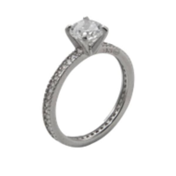 Ασημένιο δαχτυλίδι 925 με ζιργκόν