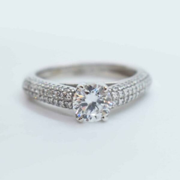 Ασημένιο δαχτυλίδι 925 με ζιργκόν