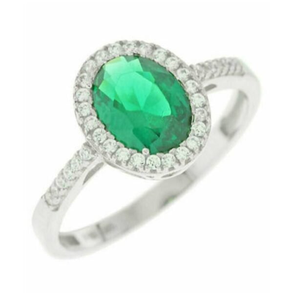 Ασημένιο δαχτυλίδι 925 με ζιργκόν