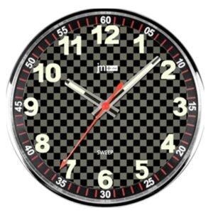 Μοντέρνο Ατσάλινο Ρολόι Τοίχου Quartz JM14938