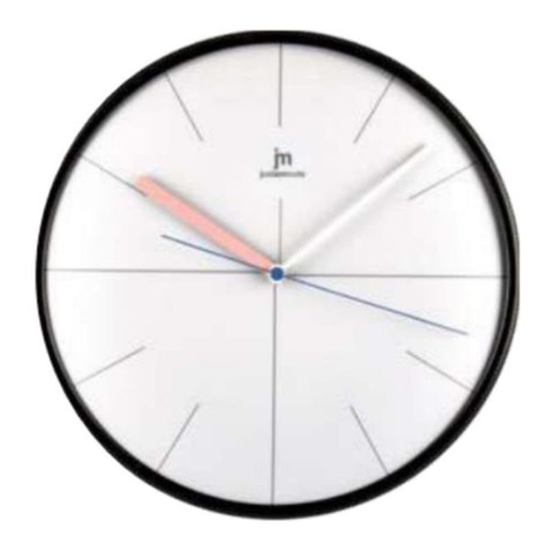 Ρολόι Τοίχου Quartz JM14962w Μεταλλικό Sweep Minimal