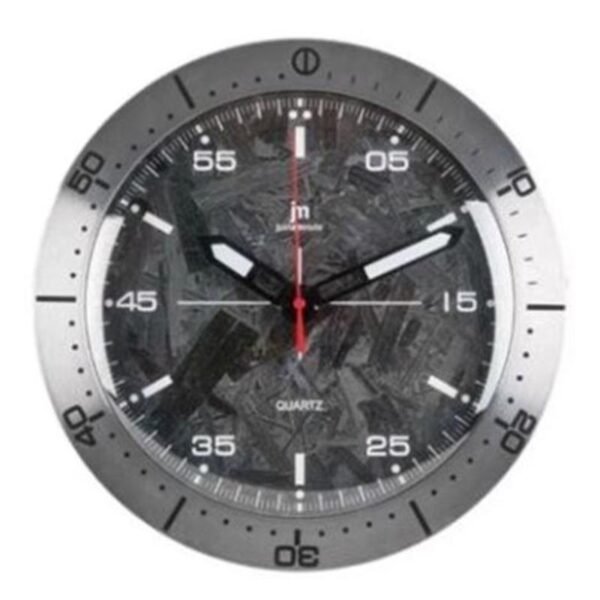 Μοντέρνο Μεταλλικό Ρολόι Τοίχου Quartz JM14965