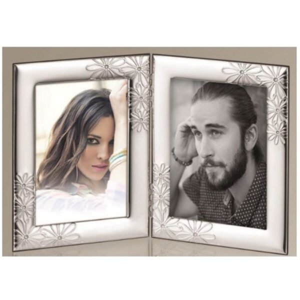 Ασημένια κορνίζα φωτογραφίας γάμου Prince Silvero (9X13)