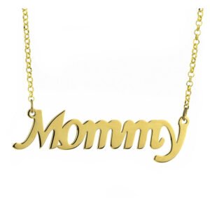 Ασημένιο Κολιέ επιχρυσωμένο με όνομα "mammy" 925