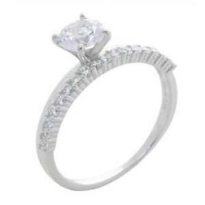 GKSE-RG708 Ασημένιο δαχτυλίδι 925 με ζιργκόν