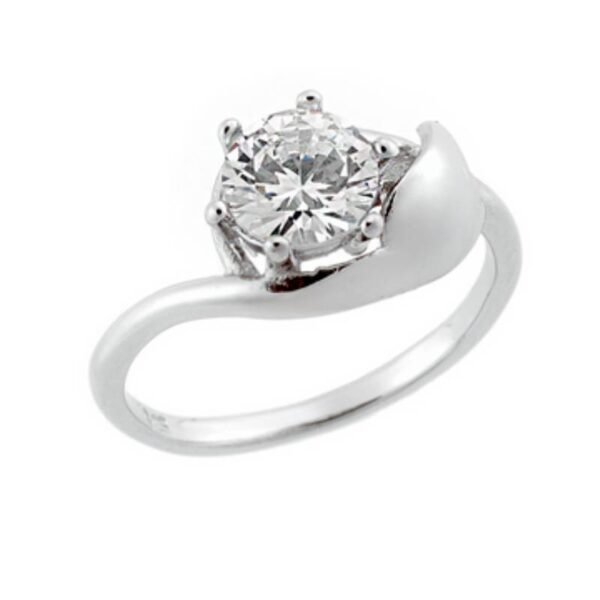 Ασημένιο δαχτυλίδι 925 με ζιργκόν