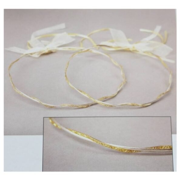 GKSTB102 Στέφανα γάμου χειροποίητα επάργυρα Sonora