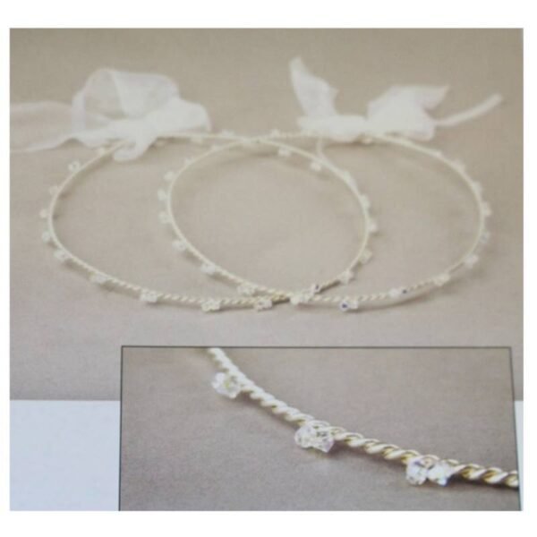 GKSTB108A Στέφανα γάμου χειροποίητα επάργυρα Sonora