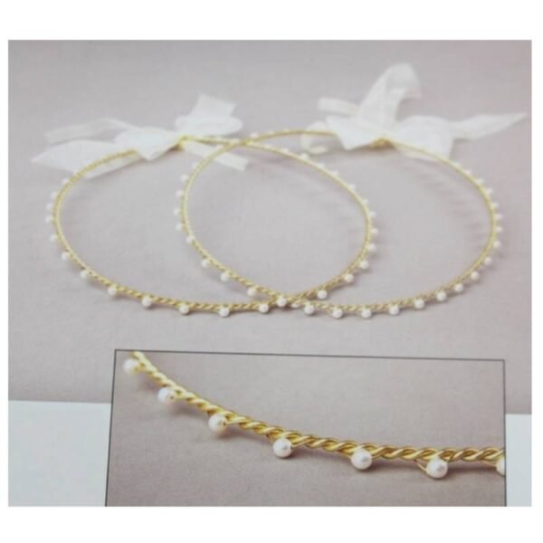 Στέφανα γάμου χειροποίητα επάργυρα Sonora