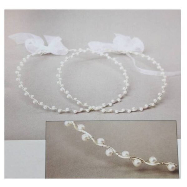 Στέφανα γάμου χειροποίητα επάργυρα Sonora