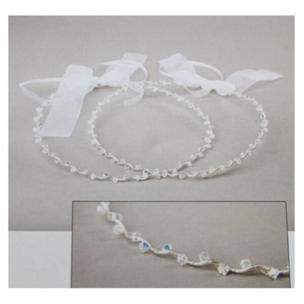 Στέφανα γάμου χειροποίητα επάργυρα Sonora