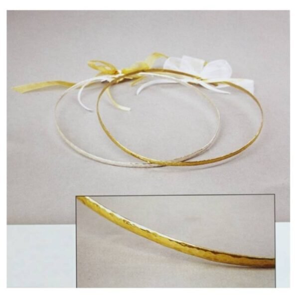 GKSTB118C Στέφανα γάμου χειροποίητα επάργυρα Sonora