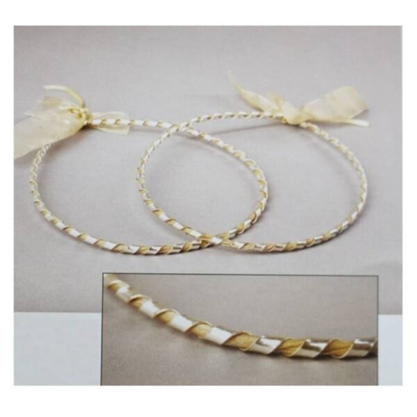 GKSTB124 Στέφανα γάμου χειροποίητα επάργυρα Sonora