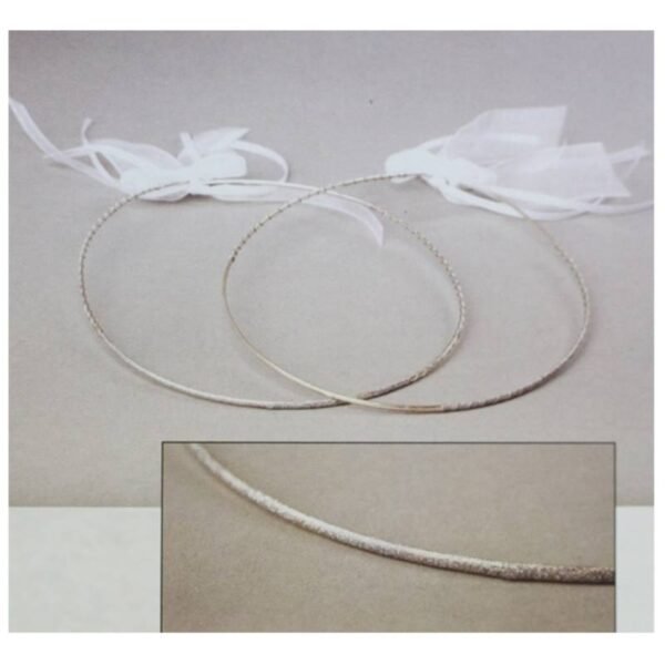 GKSTB127B Στέφανα γάμου χειροποίητα επάργυρα Sonora