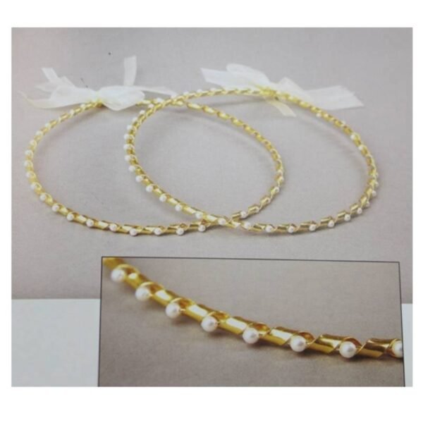 GKSTS114B Στέφανα γάμου χειροποίητα ασημένια Sonora