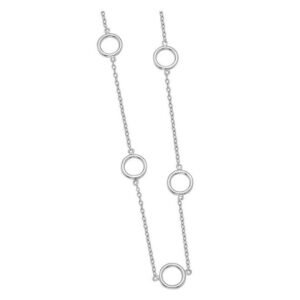 Ασημένιο κολιέ "Κρίκοι" 925 Silver Union