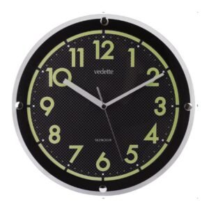 Ρολόι Τοίχου Vedette VP40022 με Ανθρακονήματα Luminated