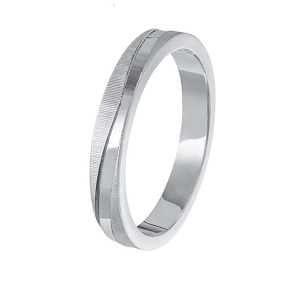 GKXP553 Βέρα σε λευκό χρυσό Κ9 χειροποίητη