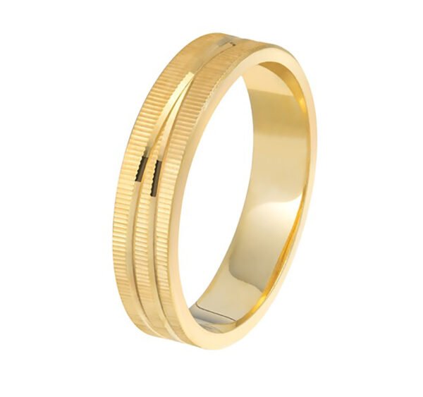 Βέρα σε κίτρινο χρυσό Κ9 χειροποίητη