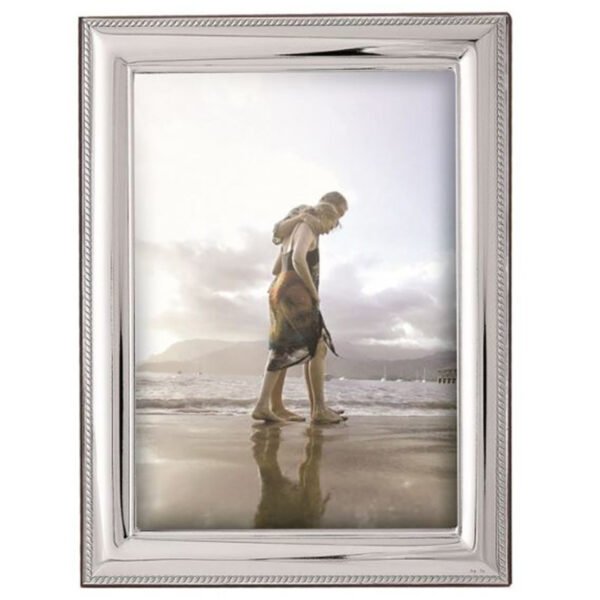 Ασημένια κορνίζα φωτογραφίας γάμου (A18X24)