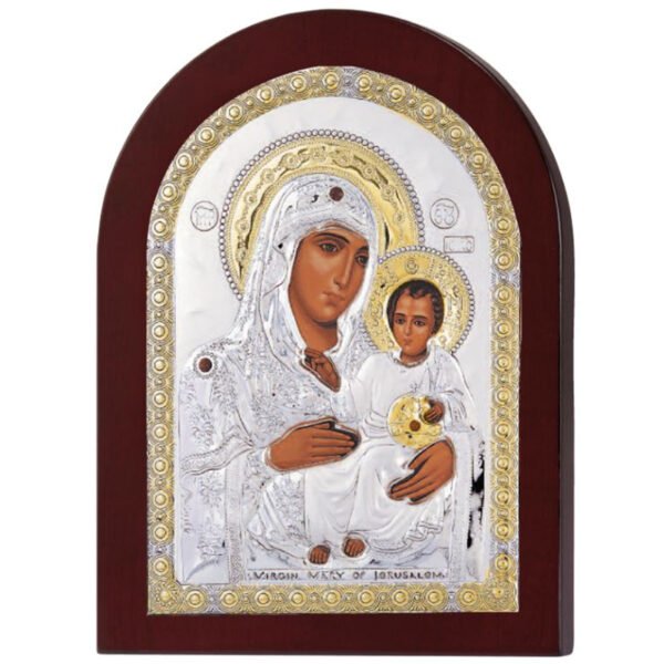 Ασημένια εικόνα Prince Silvero Παναγία Ιεροσολυμίτισσα