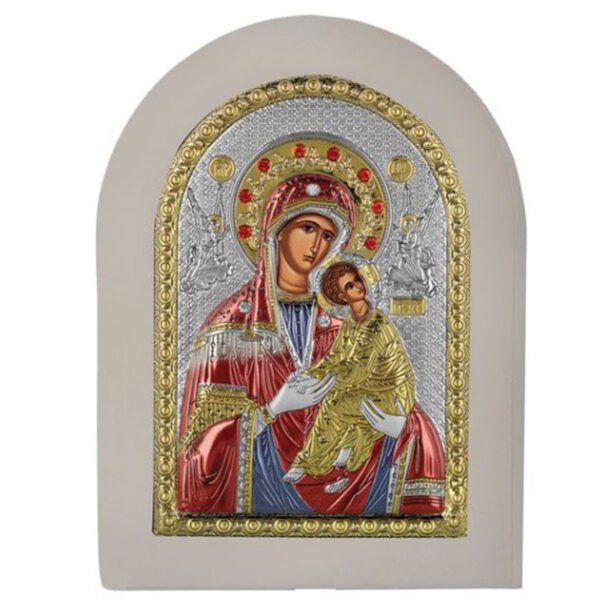 MA-E1115-WH-AX Ασημένια εικόνα Prince Silvero Παναγία αμόλυντος