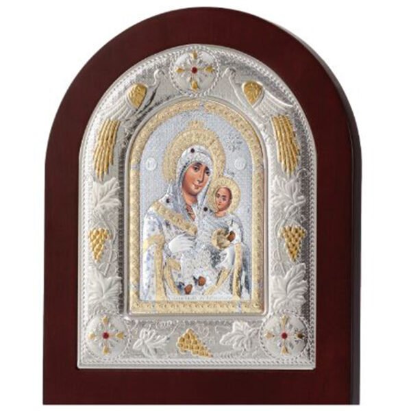 Ασημένια εικόνα Prince Silvero Παναγία Βηθλεέμ 18X22