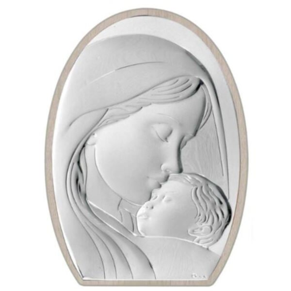 Ασημένια εικόνα Prince Silvero παναγία 15χ21