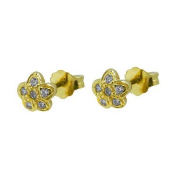 Χρυσά σκουλαρίκια καρφωτά Κ14