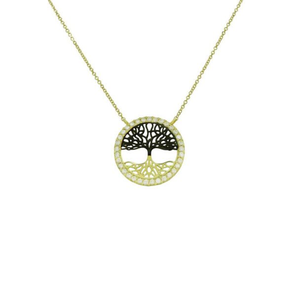Χρυσό κολιέ δέντρο της ζωής Κ14