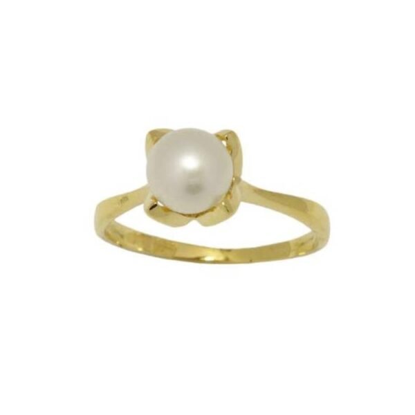 Γυναικείο Δακτυλίδι 14Κ κίτρινο Χρυσό με μαργαριτάρι