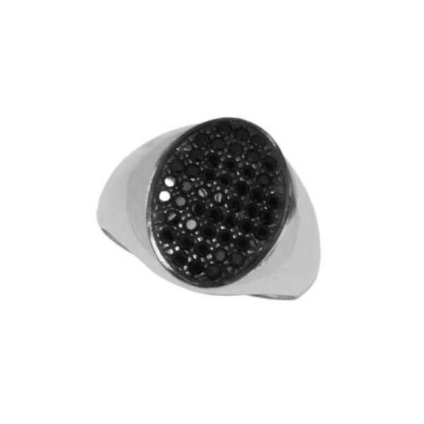 Λευκόχρυσο δαχτυλίδι Κ14 chevalier