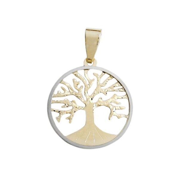Μενταγιόν χρυσό Κ14, δέντρο της ζωής