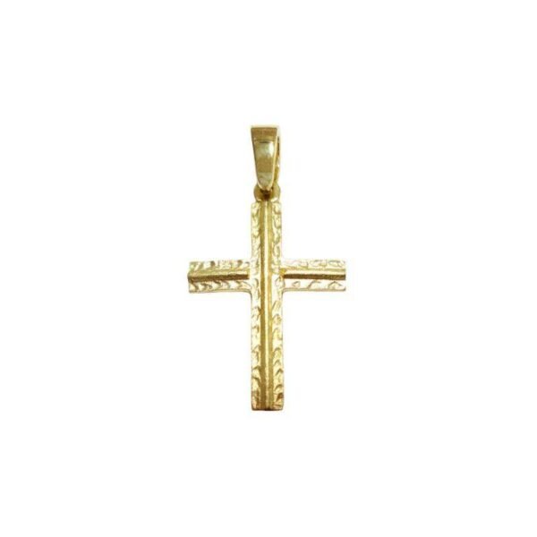 Σταυρός ανδρικός σε κίτρινο χρυσό Κ14