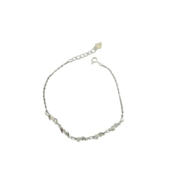 Ασημένιο βραχιόλι με ζιργκόν 925