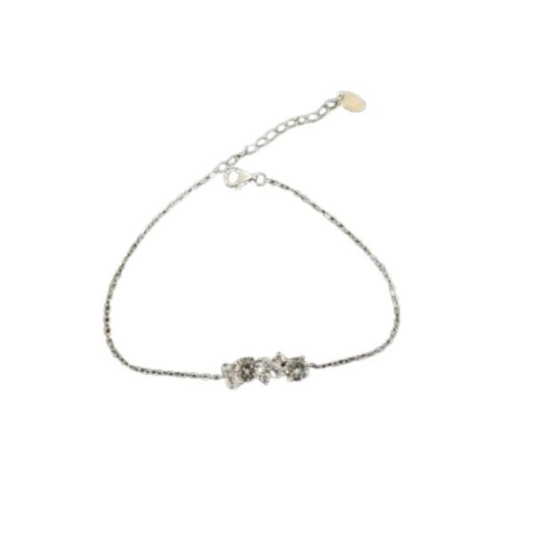 Ασημένιο βραχιόλι με ζιργκόν 925