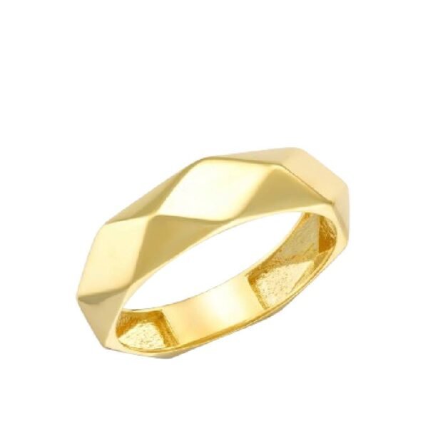 Χρυσό δαχτυλίδι  πολύπλευρο Κ14