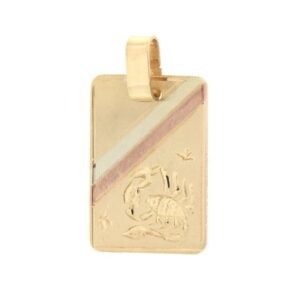 Zώδιο Σκορπιός χρυσό ανάγλυφο και με τα 3 χρώματα Κ14