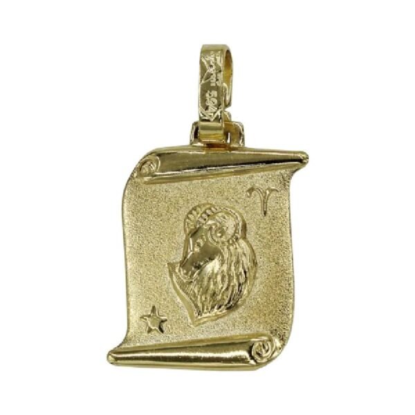 Ζώδιο Ζυγός σε κίτρινο χρυσό Κ14