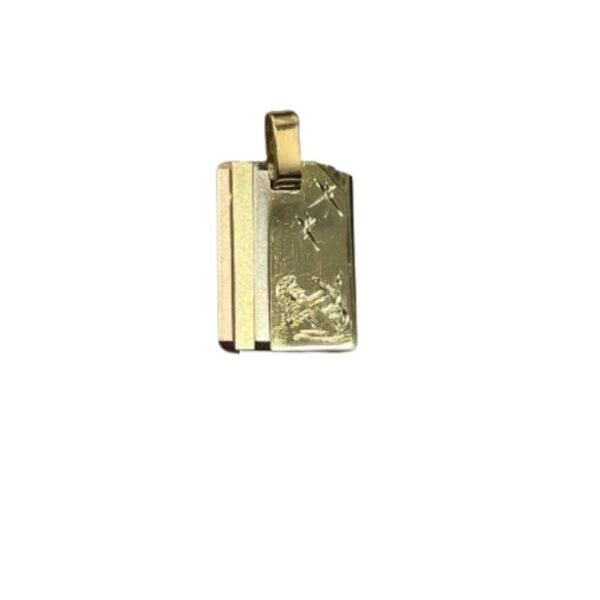 Ζώδιο Τοξότης τρίχρωμο σε κίτρινο χρυσό,λευκό και ρόζ Ανάγλυφο Κ14