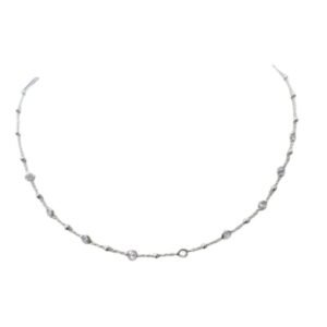 Ασημένιο κολιέ μπίλιες με ζιργκόν 925