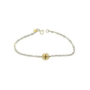 Παιδικό βραχιόλι ασημένιο επιχρυσωμένο με κων/το 925