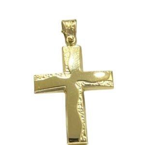 Σταυρός ανδρικός σε κίτρινο χρυσό Κ9