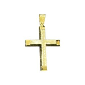 Σταυρός ανδρικός σε κίτρινο χρυσό Κ14